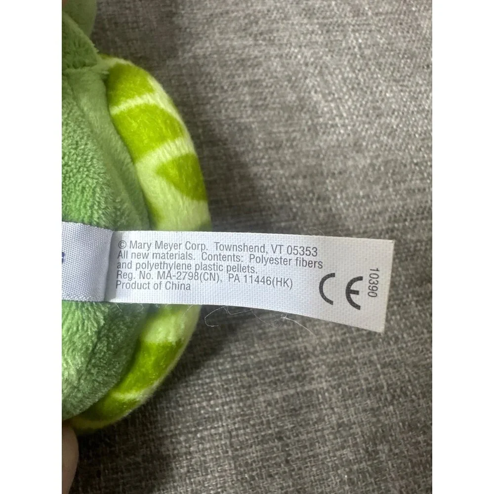 Soft Cuddly Green Turtle Plush Toy 10 inch By Mary Meyer Stuffed Animal